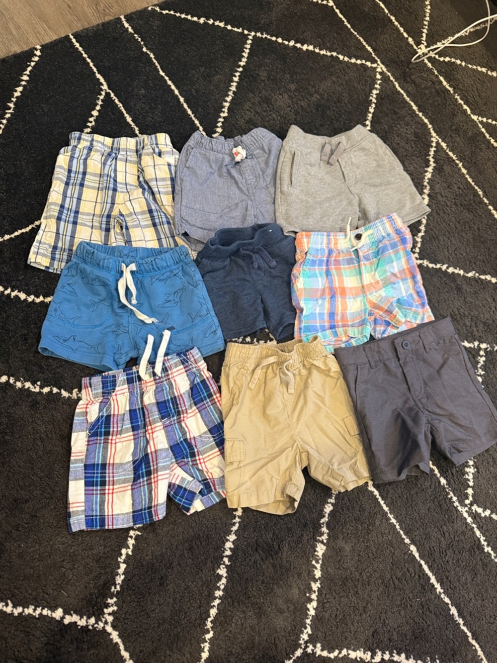 18 month Toddler Boy Shorts 9 pairs